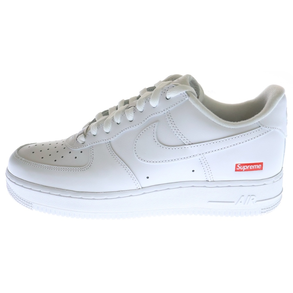 ×SUPREME AIR FORCE 1 LOW シュプリーム エアフォース1 ローカットスニーカー ホワイト US8.5/26.5cm CU9225-100 Sランク