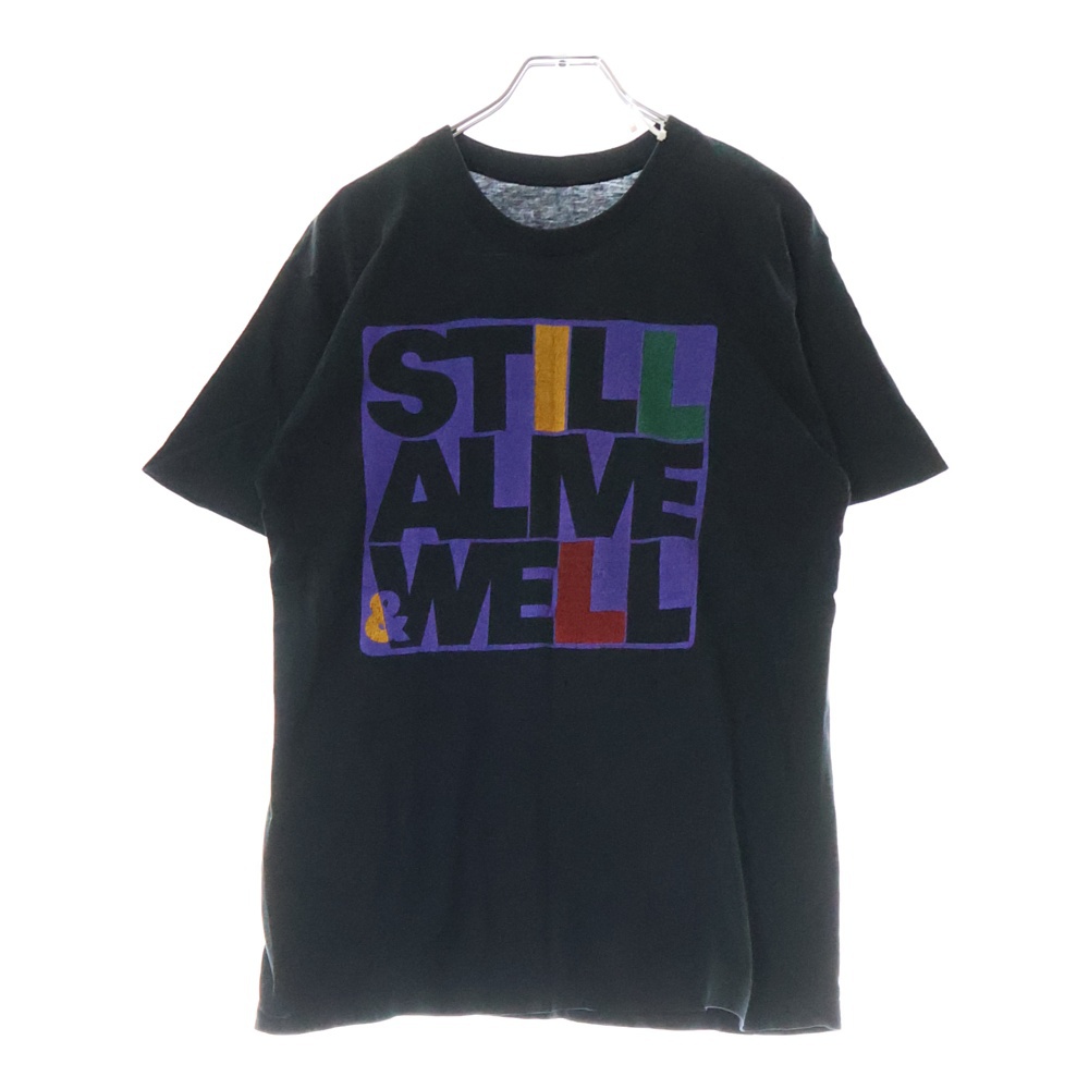 90S VINTAGE THE NAKAIDO REICHI BAND 1990 TUOR ヴィンテージ 中井戸麗市 ツアー 両面プリント クルーネック半袖Tシャツ カットソー ブラック Cランク