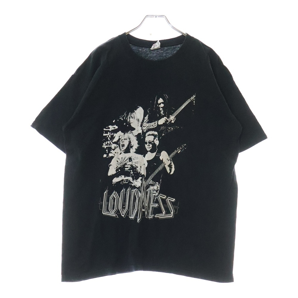 00S LOUDNESS DEVIL KIDS BIRTH 20TH 2001 ヴィンテージ ラウドネス デビル キッズ バース 20周年 両面プリント クルーネック半袖Tシャツ カットソー ブラック Bランク