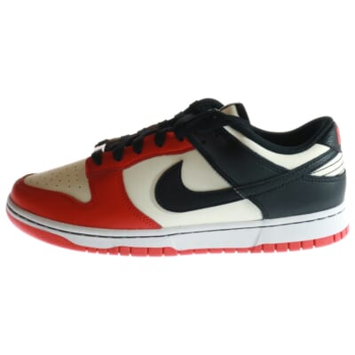 ×NBA DUNK LOW EMB 75th Anniversary Chicago Bulls ダンク 75周年記念 シカゴ ブルズ ローカットスニーカー ホワイト/レッド US10.5/28.5cm DD3363-100 Sランク