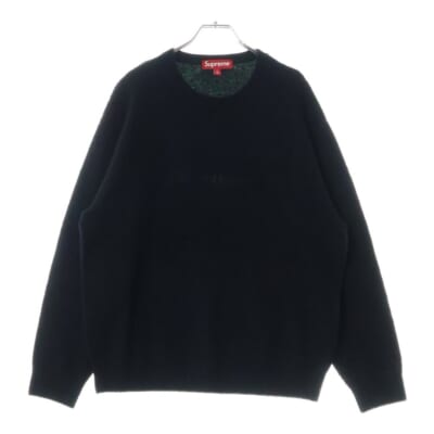 23AW Pilled Sweater パイルド スウェットクルーネック ニットセーター ブラック Bランク
