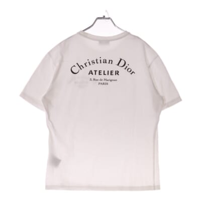 アトリエロゴ クルーネック半袖Tシャツ ホワイト 863J621I0533 Bランク