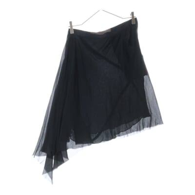 12SS NASKA アシンメトリースカート ブラック レディース Aランク