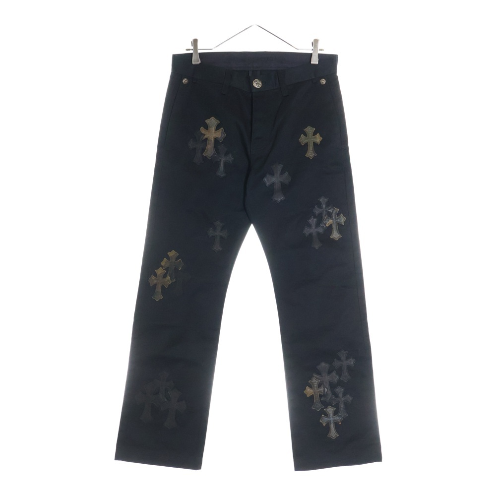 CHINO STRTLG FBRC カモ クロスパッチ チノパンツ ブラック Aランク