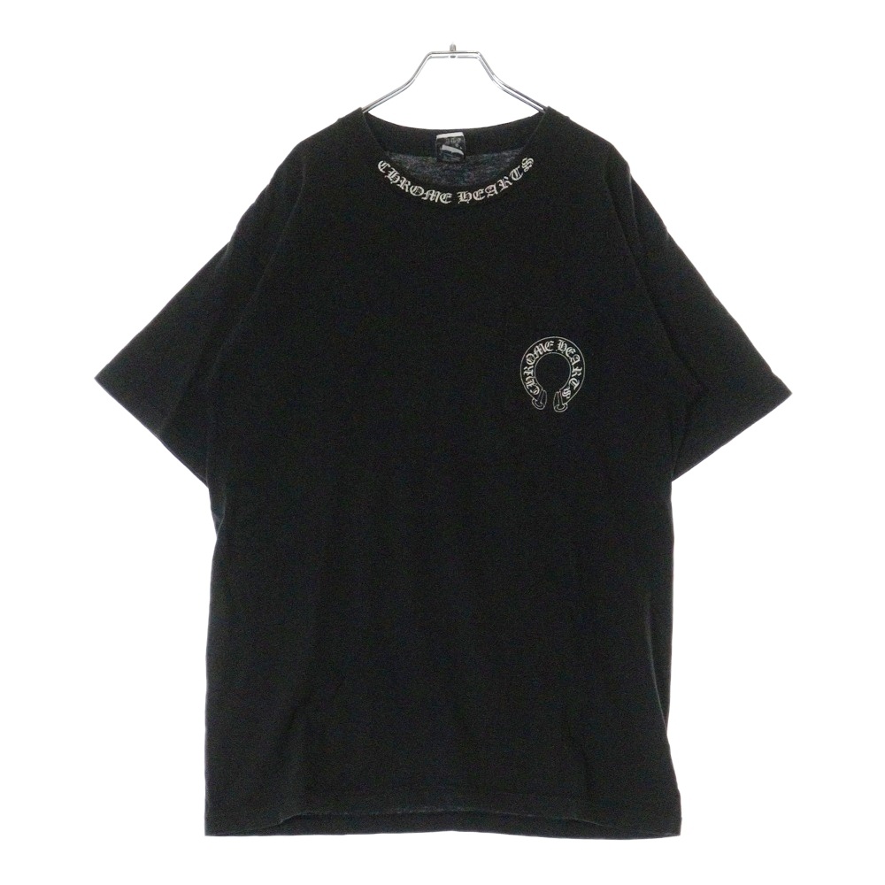 クロムハーツ バック ビッグ クロス ロゴ プリント 半袖 Tシャツ クロムハーツ バック ビッグ クロス ロゴ プリント 半袖 Tシャツ