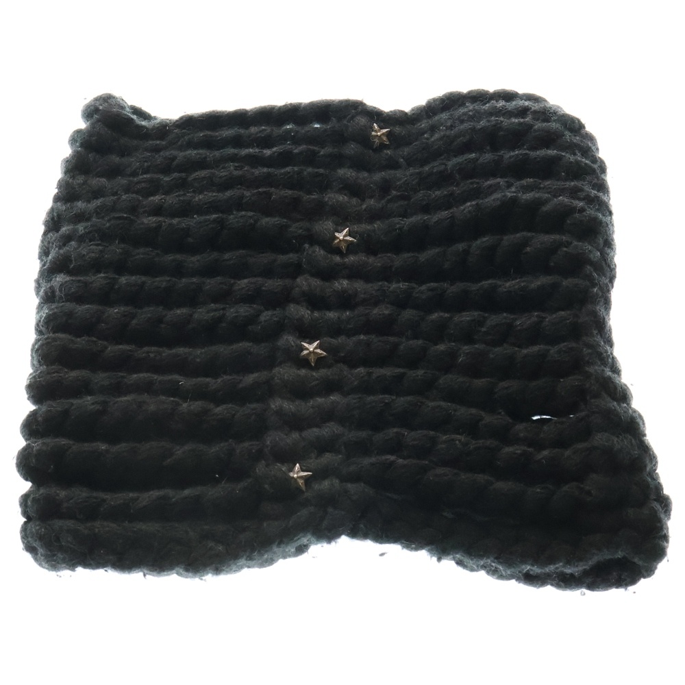 SCARF STEFF 4Pスター カシミヤネックウォーマー ブラック Bランク
