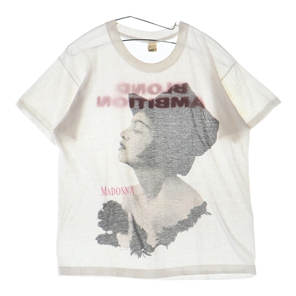 マドンナ ツアーTシャツ Vintage 90s Madonna Blond 白 マドンナ ツアーTシャツ Vintage 90s Madonna Blond 白