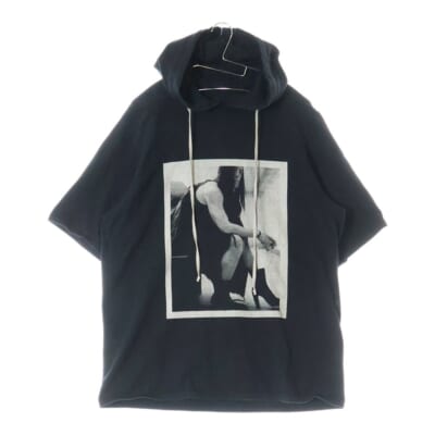 19AW フロントプリント 半袖 プルオーバースウェット パーカー ブラック DS19F6235-RIGEP8 Bランク