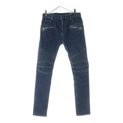 バイカースキニーデニムパンツ インディゴ 5445Z060 Bランク