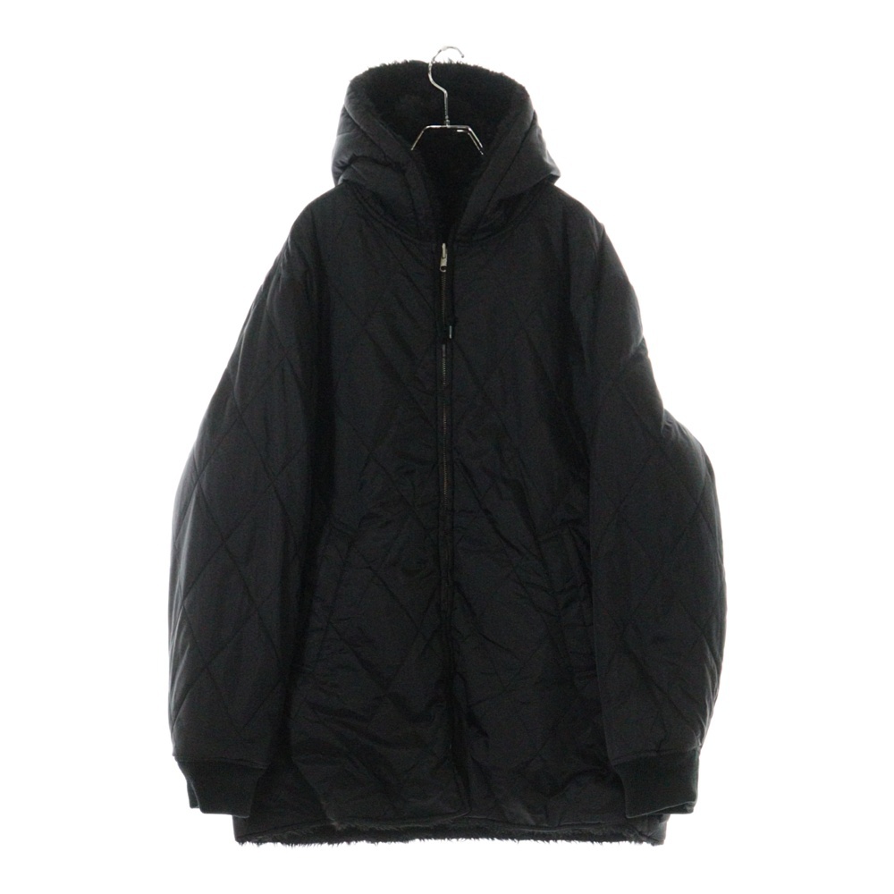 17AW Reversible Sherpa Work Parka リバーシブル シェルパ ワーク ジップアップパーカー フーディ ブラック Bランク