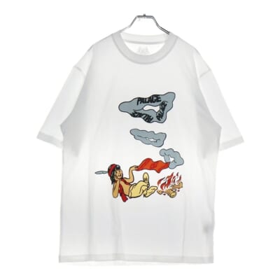 SMOKE SIG T-SHIRT スモーク シグ フロントプリント 半袖Tシャツ カットソー ホワイト Sランク
