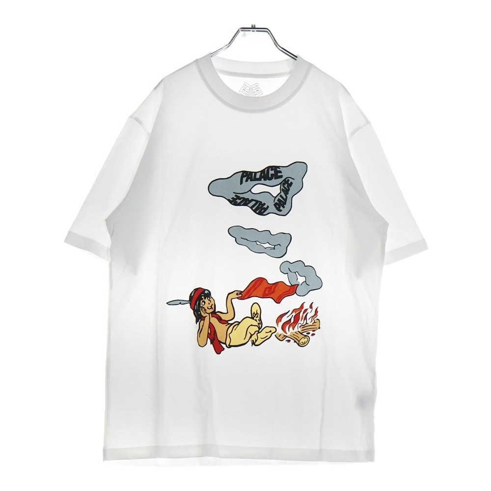 SMOKE SIG T-SHIRT スモーク シグ フロントプリント 半袖Tシャツ カットソー ホワイト Sランク