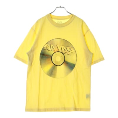 CD プリント 半袖Tシャツカットソー イエロー Aランク