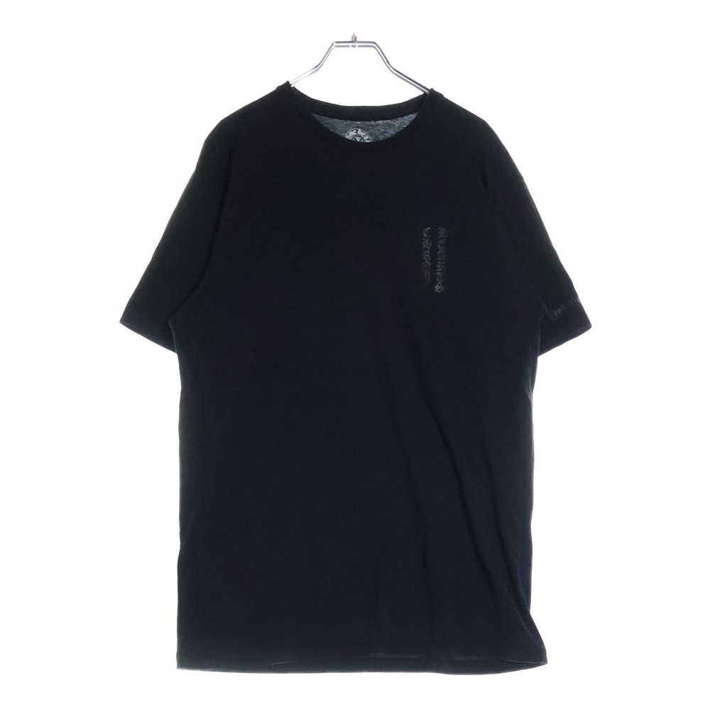 CHプラス バッグプリント クルーネック半袖Tシャツカットソー ブラック Aランク
