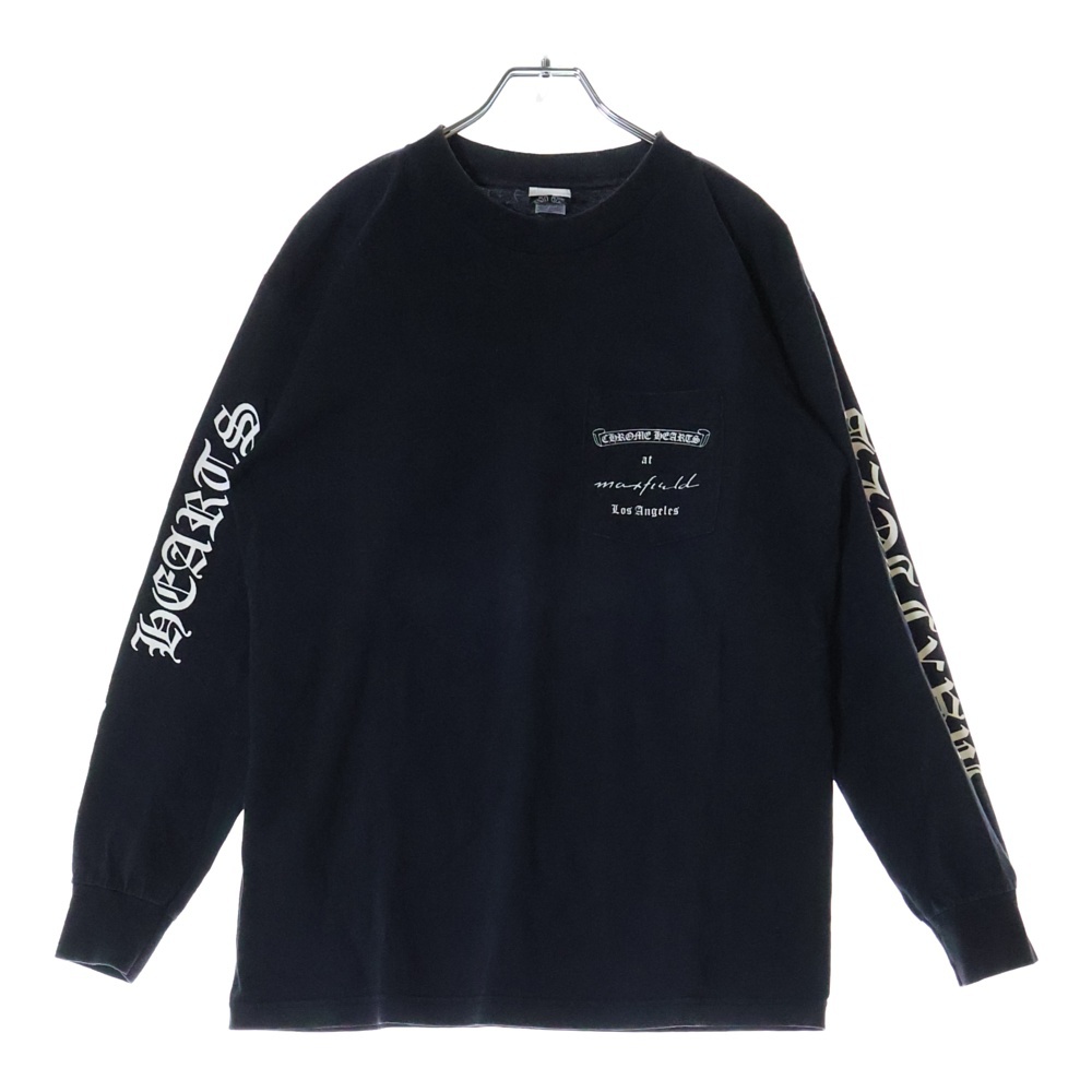 OLD ×max field Dagger L/S TEE オールドモデル マックスフィールド ダガープリント 長袖Tシャツ ブラック Bランク
