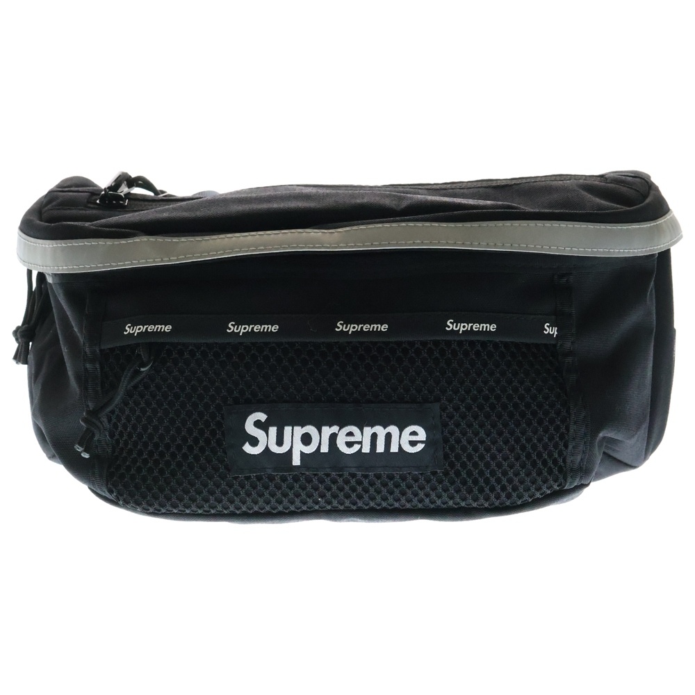 24AW Waist Bag リフレクター ウェストバッグ ブラック/シルバー Sランク