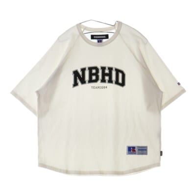 24SS ×RUSSELL ATHLETIC NH CREWNECK SS ラッセル アスレティック プリント クルーネック ラグランスリーブ コットン 半袖 Tシャツ カットソー 241XRRUN-CSM03 Bランク