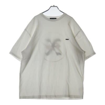 ×FRAGMENT DESIGN THE X ANNIV TEE フラグメントデザイン ロゴワッペン プリント クルーネック 半袖 Tシャツ カットソー ホワイト Bランク