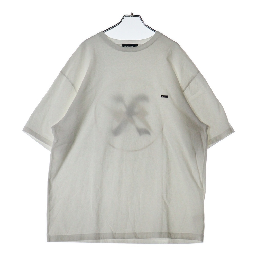 ×FRAGMENT DESIGN THE X ANNIV TEE フラグメントデザイン ロゴワッペン プリント クルーネック 半袖 Tシャツ カットソー ホワイト Bランク