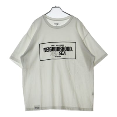 ×WIND AND SEA S/S TEE ウィンダンシー 両面プリント クルーネック コットン 半袖 Tシャツ カットソー ホワイト 231PCWSN-ST01S Bランク