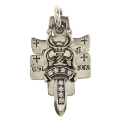 氷室京介　クロムハーツ　ドッグタグ シルバーネックレス ボールチェーン CHROME HEARTS クロムハーツ D/TAG LRG KYOUSKE HIMURO 氷室京介