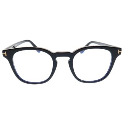 アジアンフィット ブルーライトレンズ サングラス ウェリントン型 アイウェア 眼鏡 ブラック TF6015-K-B Aランク