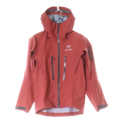 Alpha SV GORE-TEX アルファ ゴアテックス ナイロン シェル ジャケット レッド X000007555 Bランク