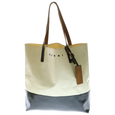 TRIBECA SHOPPING BAG トライベッカ ショッピング トートバッグ レディース アイボリー/ブラック RY24000932 Bランク