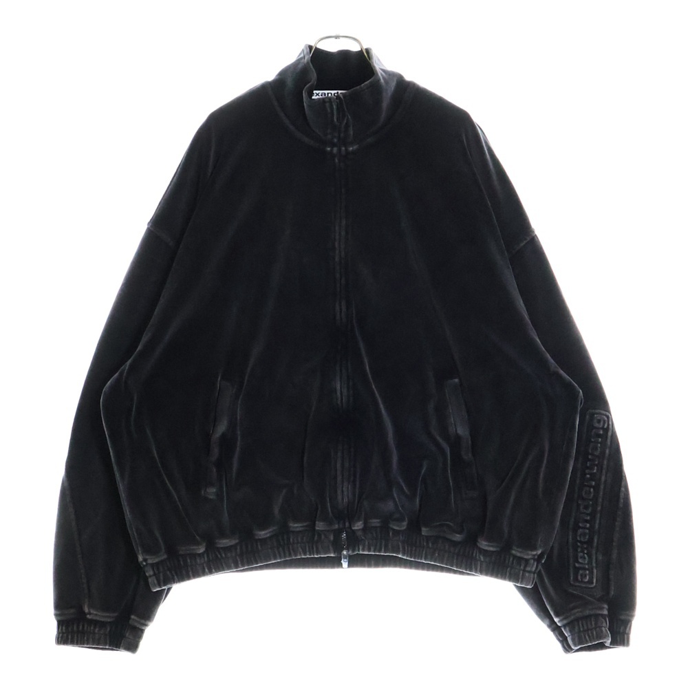 EMBOSSED LOGO TRACK JACKET エンボスロゴ ベロア ジップアップ トラックジャケット ブルゾン ダークグレー UCC4242030 Sランク