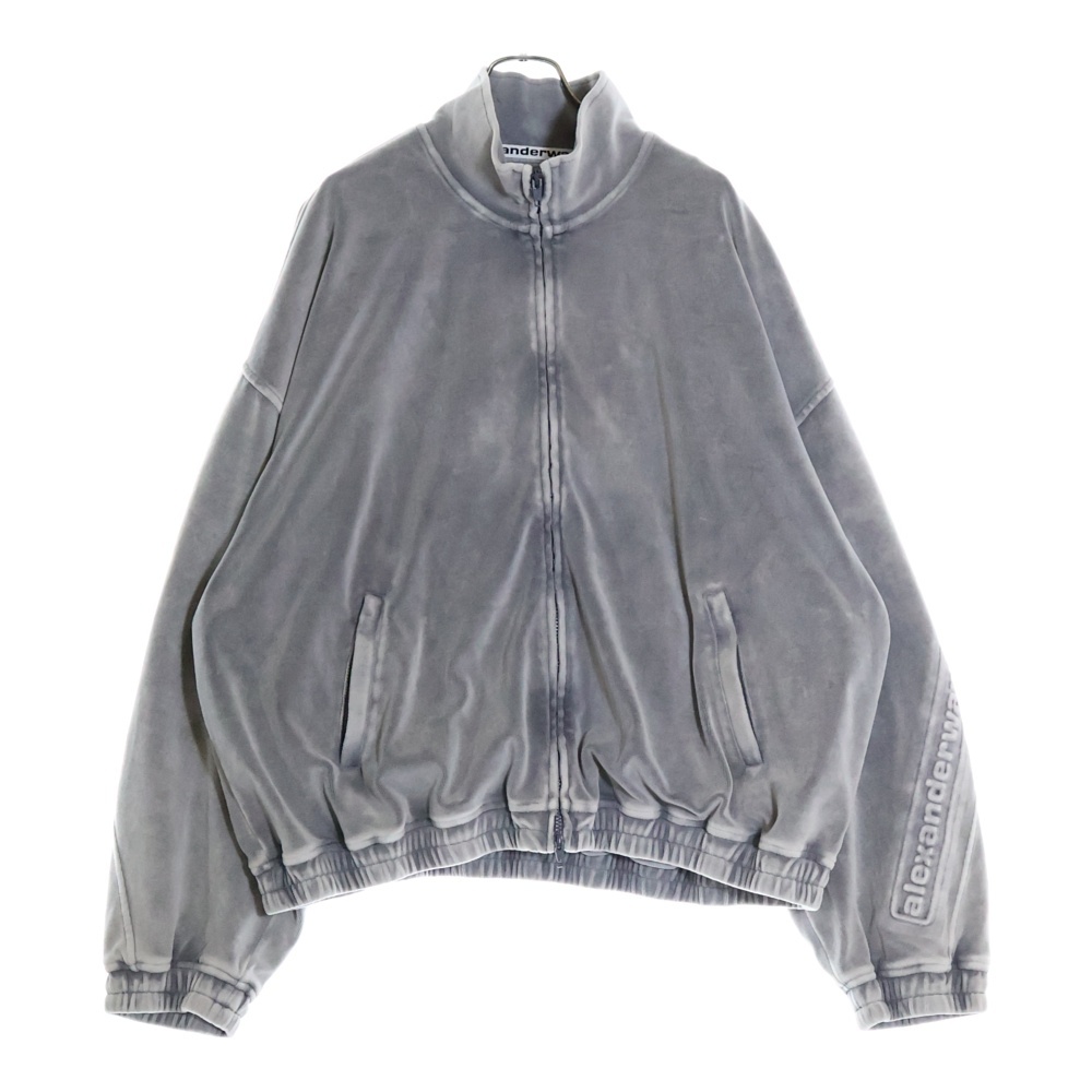 EMBOSSED LOGO TRACK JACKET エンボスロゴ ベロア ジップアップ トラックジャケット ブルゾン グレー UCC4242030 Aランク