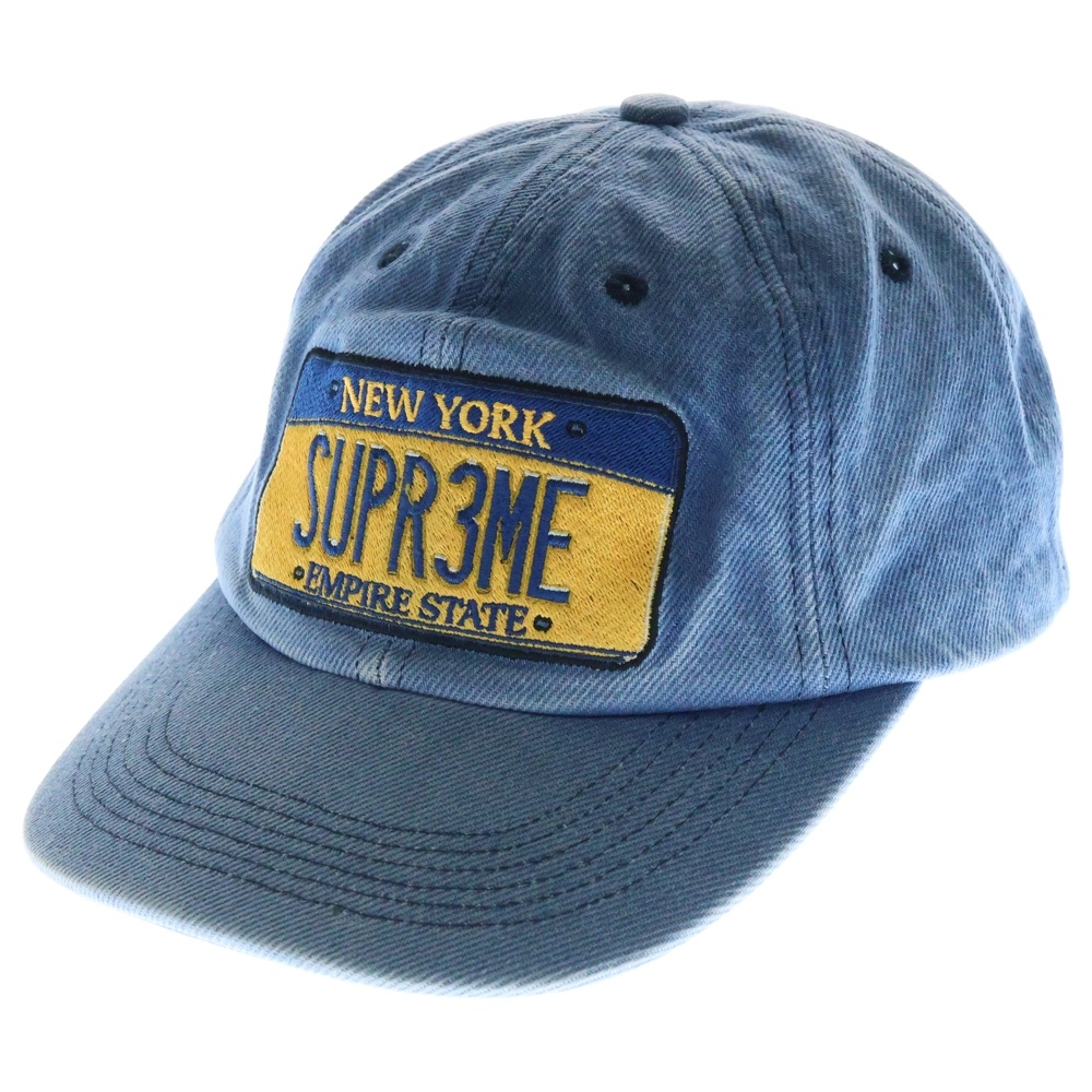 25SS License Plate 6-Panel Cap ライセンスプレート6パネルデニムキャップ 帽子 インディゴブルー Bランク