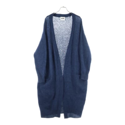 12AW RAYA NEW PAW 12 モヘア ロングカーディガン ネイビー Bランク