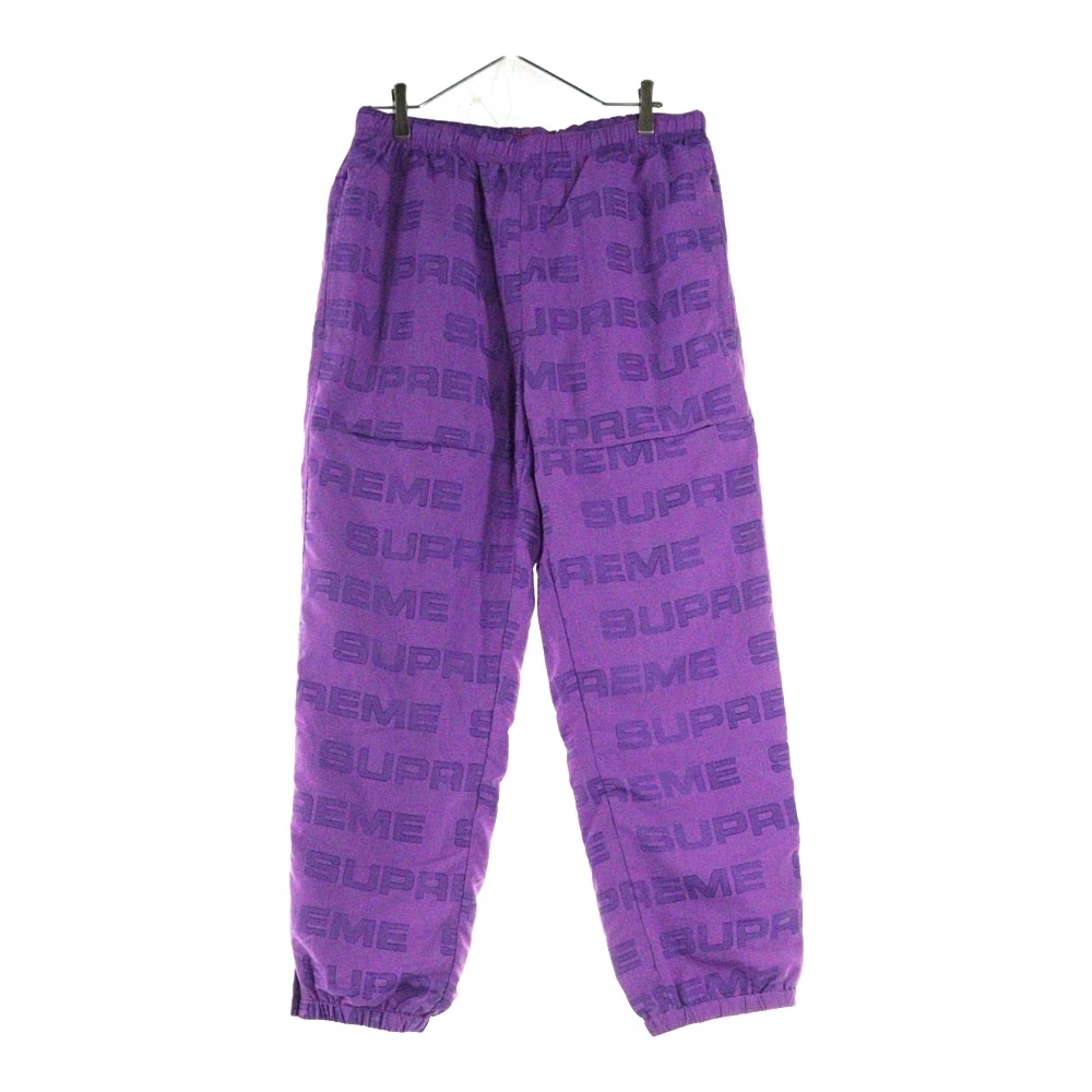 21AW Logo Ripstop Track Pant ロゴ リップストップ トラックナイロンパンツ パープル Aランク