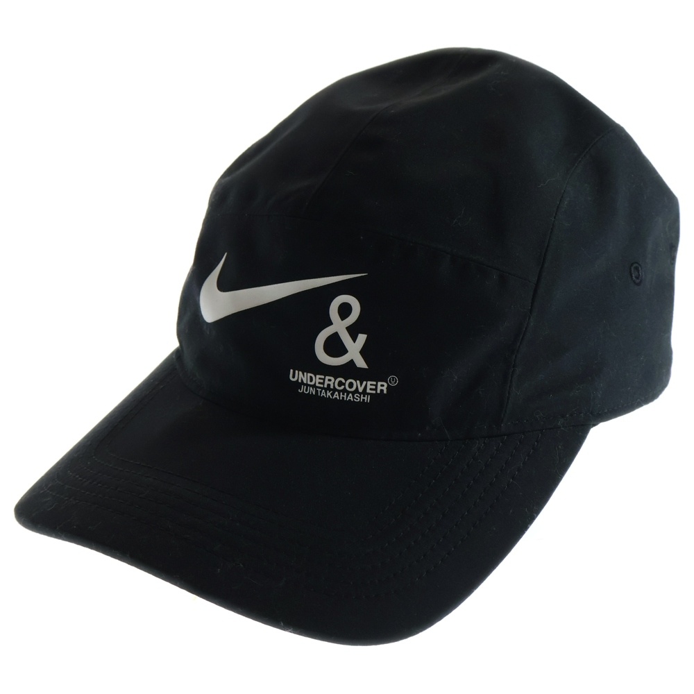 19AW × UNDERCOVER CK8620-010 ロゴプリント キャップ 帽子 ブラック Aランク