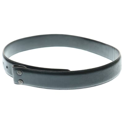 OLD 1.5 STRAP 1.5inch オールド スクロールレーベルリベッツ レザーベルト ブラック Bランク