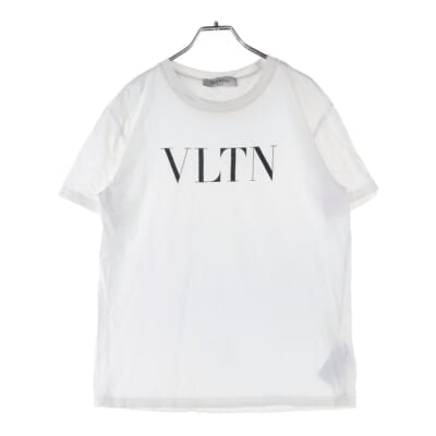 22SS VLTNロゴプリント半袖Tシャツ カットソー WB3MG07D3V6 ホワイト レディース Bランク