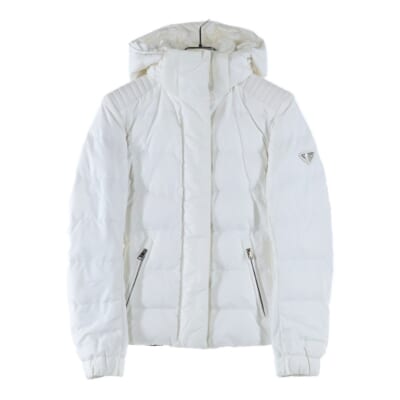 シェイプラインフーデッドダウンジャケット 29X544 R182 Q04 ホワイト レディース Bランク