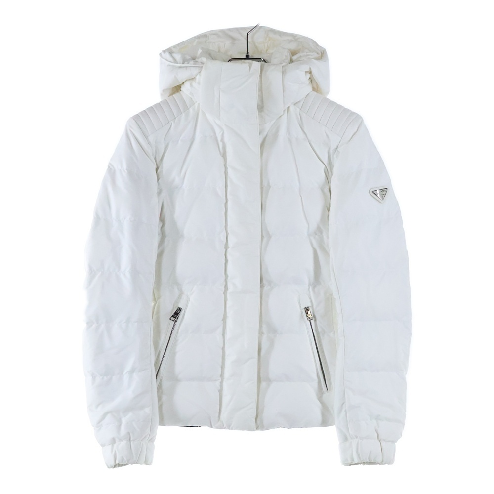 シェイプラインフーデッドダウンジャケット 29X544 R182 Q04 ホワイト レディース Bランク