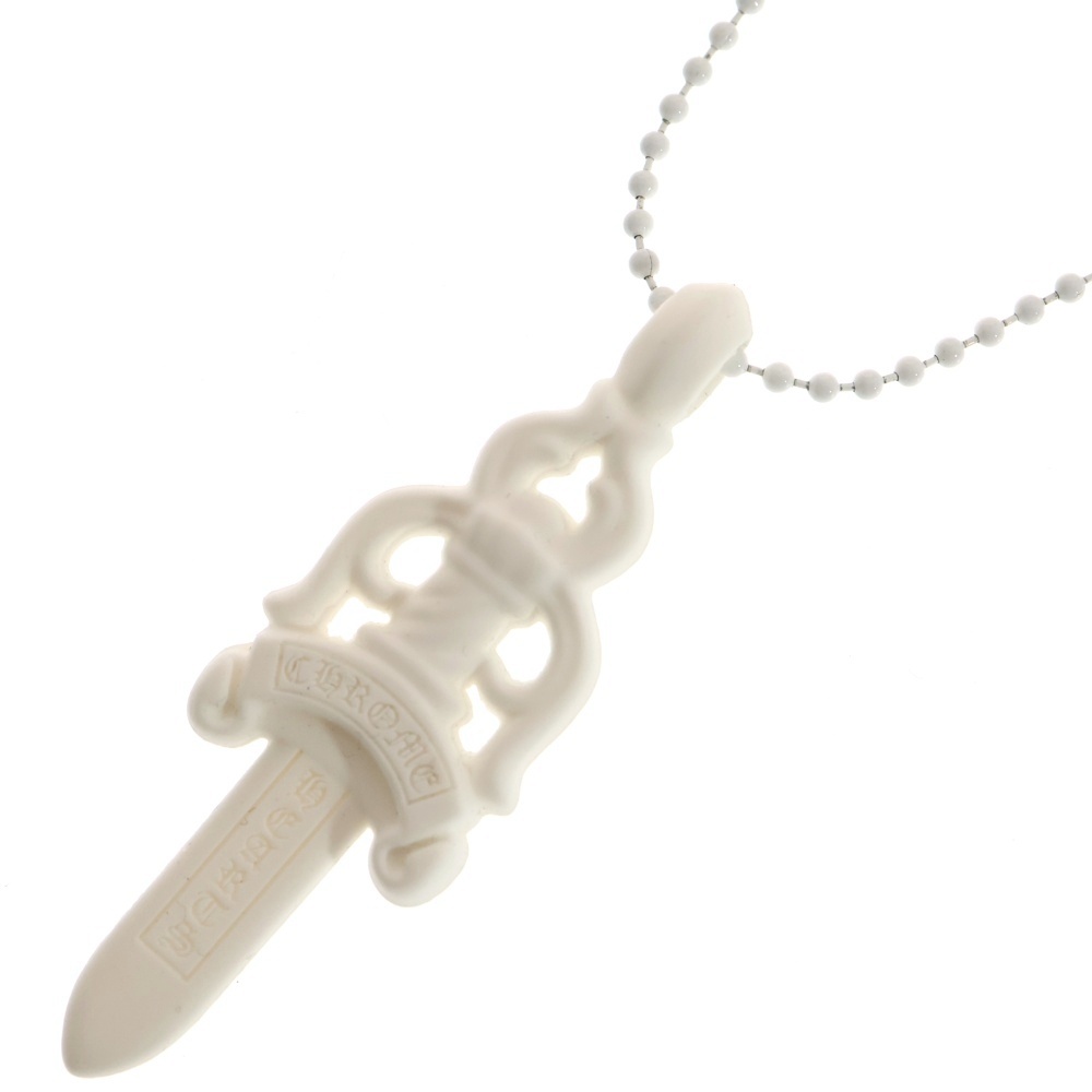 RUBBER LARGE DAGGER ラバーラージダガー シリコンラバーネックレス ホワイト Bランク