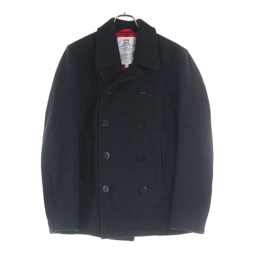 09AW Wool Pea Coat ウールピーコート ジャケット ブラック Aランク