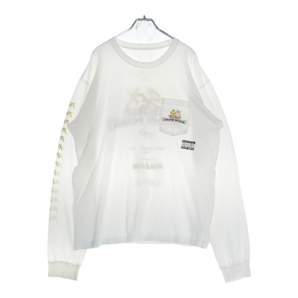 ×MATTY BOY Sex Records L/S Tee マッティボーイ セックスレコード ロングスリーブ 長袖Tシャツ ホワイト Bランク