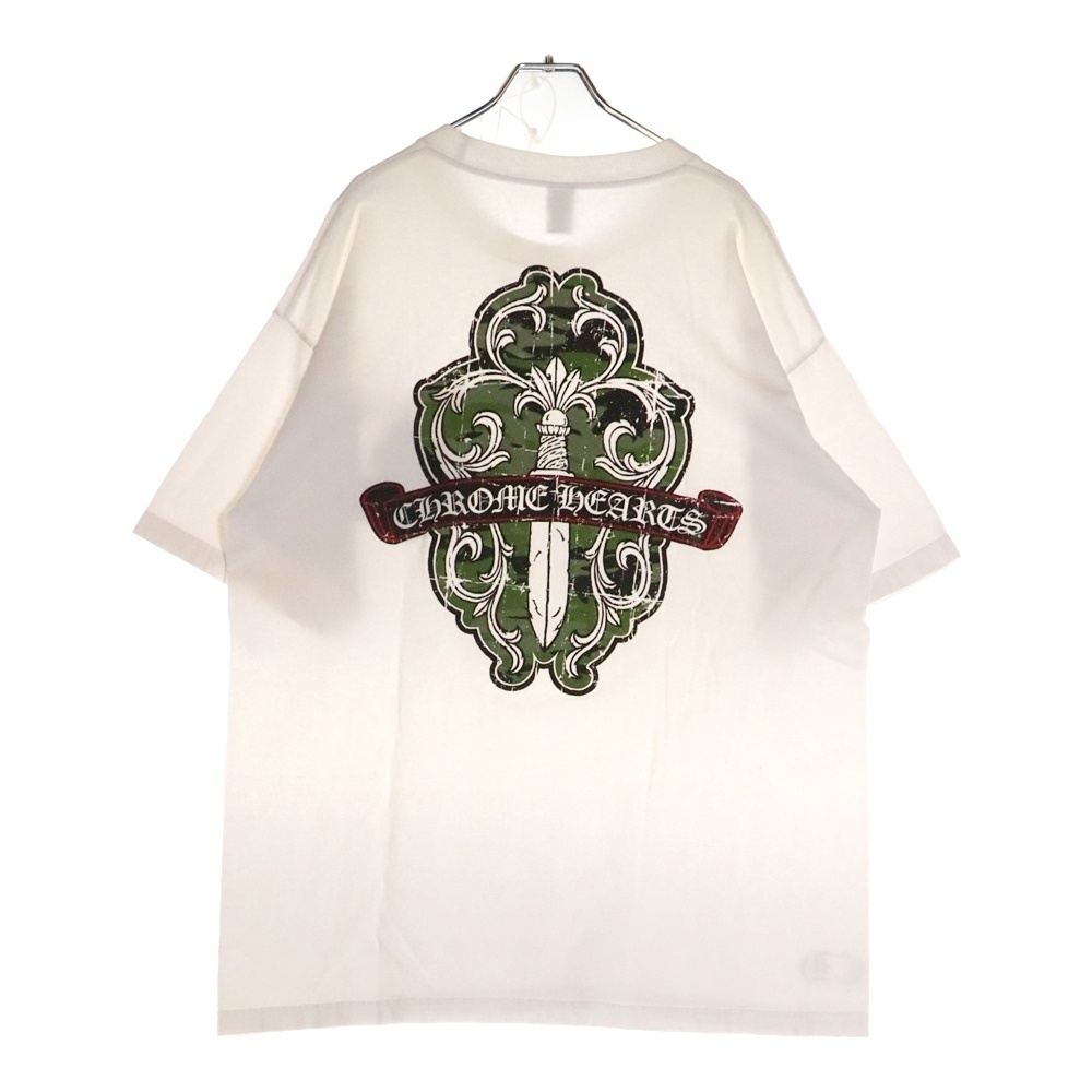 Back Camo Dagger Tee オールドモデル ダガーロゴプリント 半袖Tシャツ カットソー ホワイト Bランク