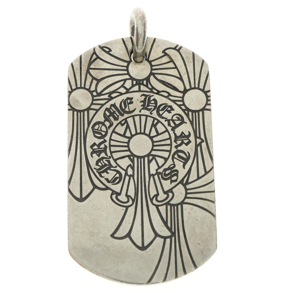D TAG LRG GOD BLESS ゴッドブレスドッグタグ ラージドッグタグネックレストップ シルバー Bランク