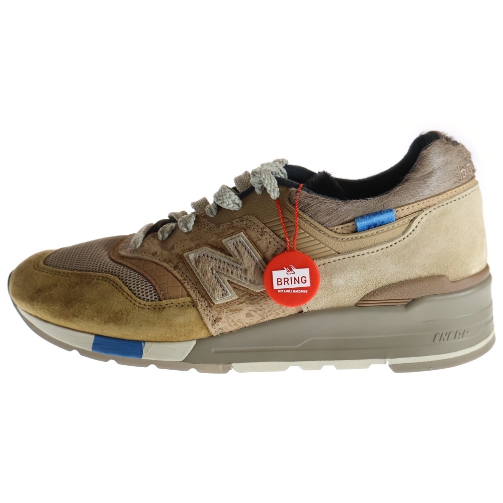 ×Kith ×nonnative M997KTH ニューバランス×キス×ノンネイティブ ローカットスニーカー ベージュ US8.5/26.5m Bランク