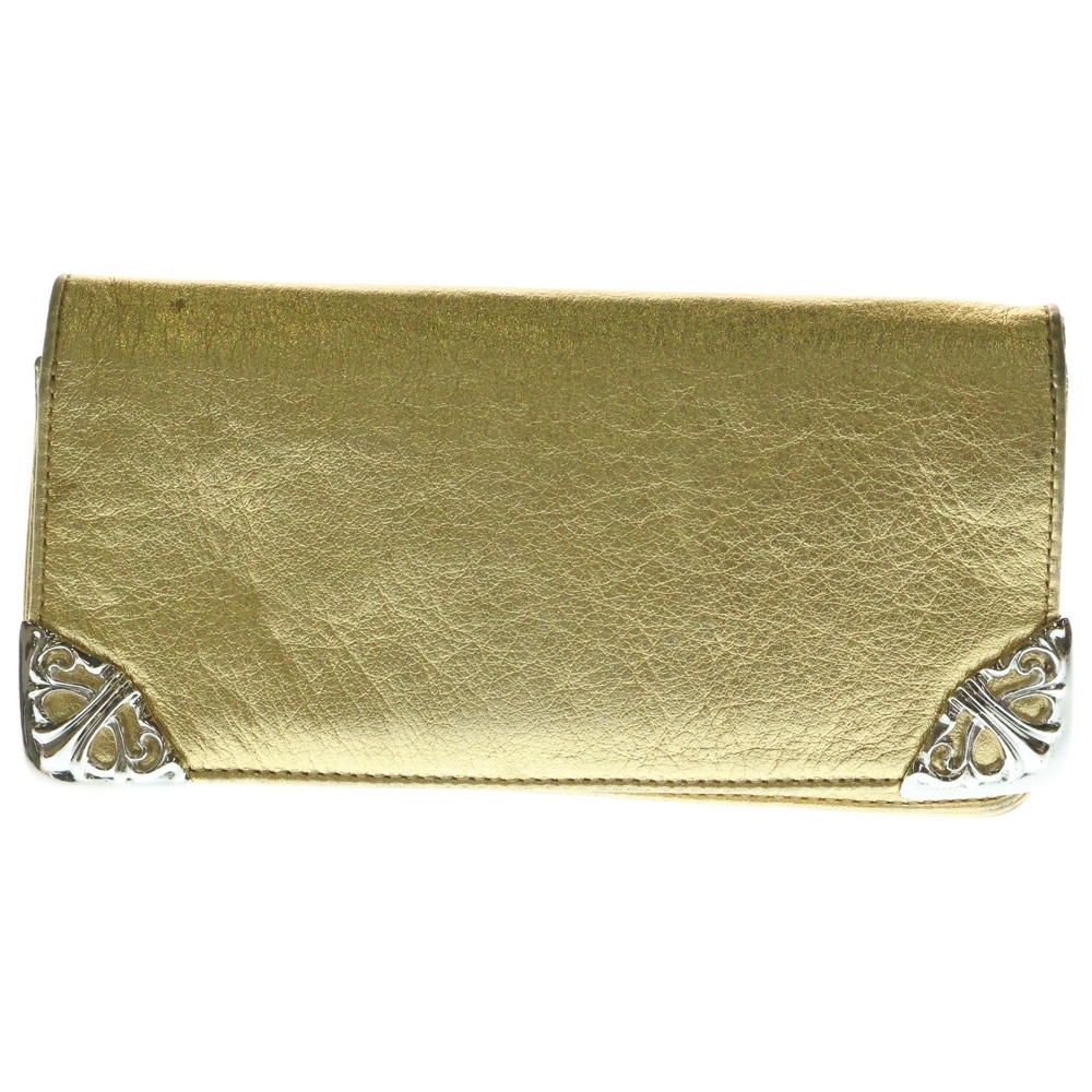 LNG SNGL FLD TIPS シングルフォールド レザーウォレット 財布 ゴールド Bランク