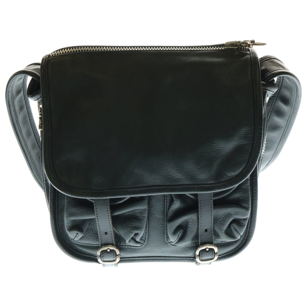 SOFT SHOULDER TINY タイニー ソフト ショルダーバッグ メッセンジャーバッグ ブラック/シルバー Bランク