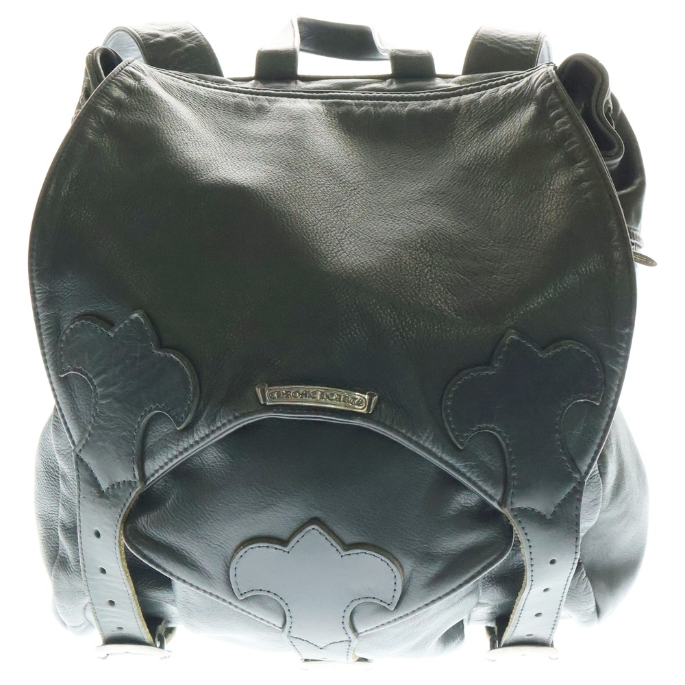 BACKPACK-L ラージバックパック ガンスリンガーストラップレザーバックパックリュック ブラック Bランク