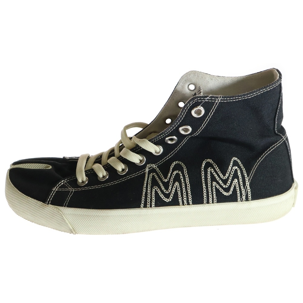 LOGO TABI CANVAS ロゴ タビ キャンバス ハイカットスニーカー ブラック Bランク