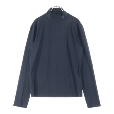 トライアングルロゴ ハイネック長袖カットソー ロングスリーブ ブラック UJL188 S222 10Q0 Bランク