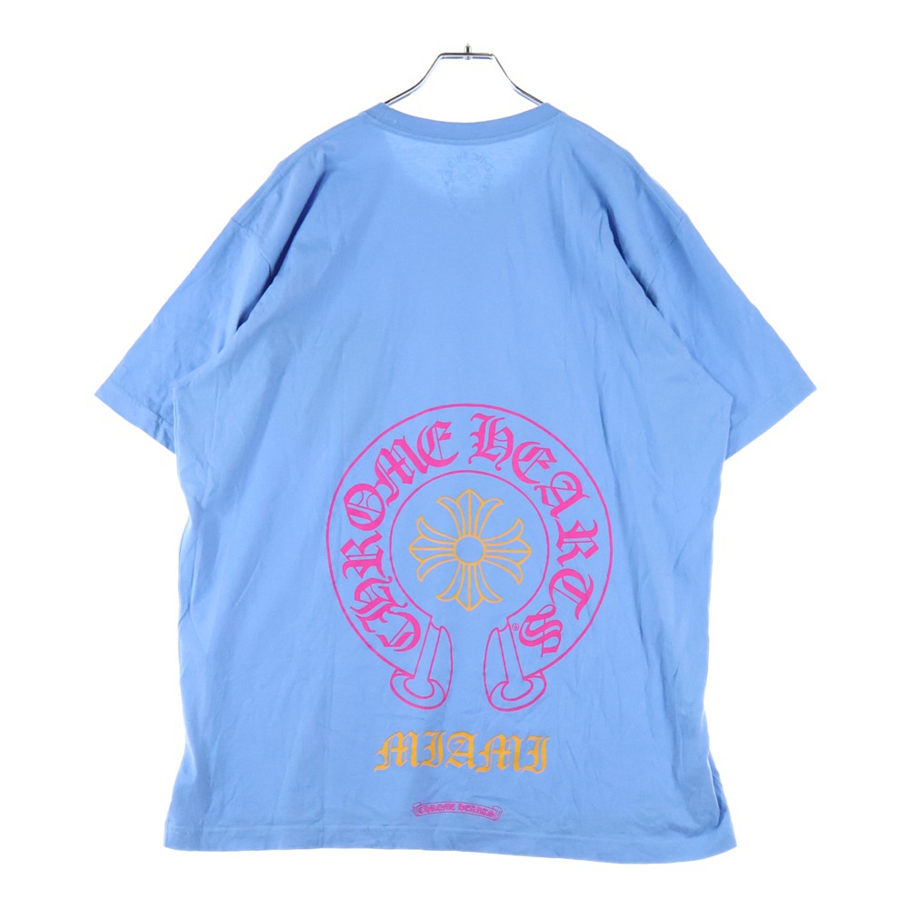 MIAMI Limited Horseshoe Tee マイアミ限定 ホースシュー クルーネック半袖Tシャツカットソー ブルー Bランク